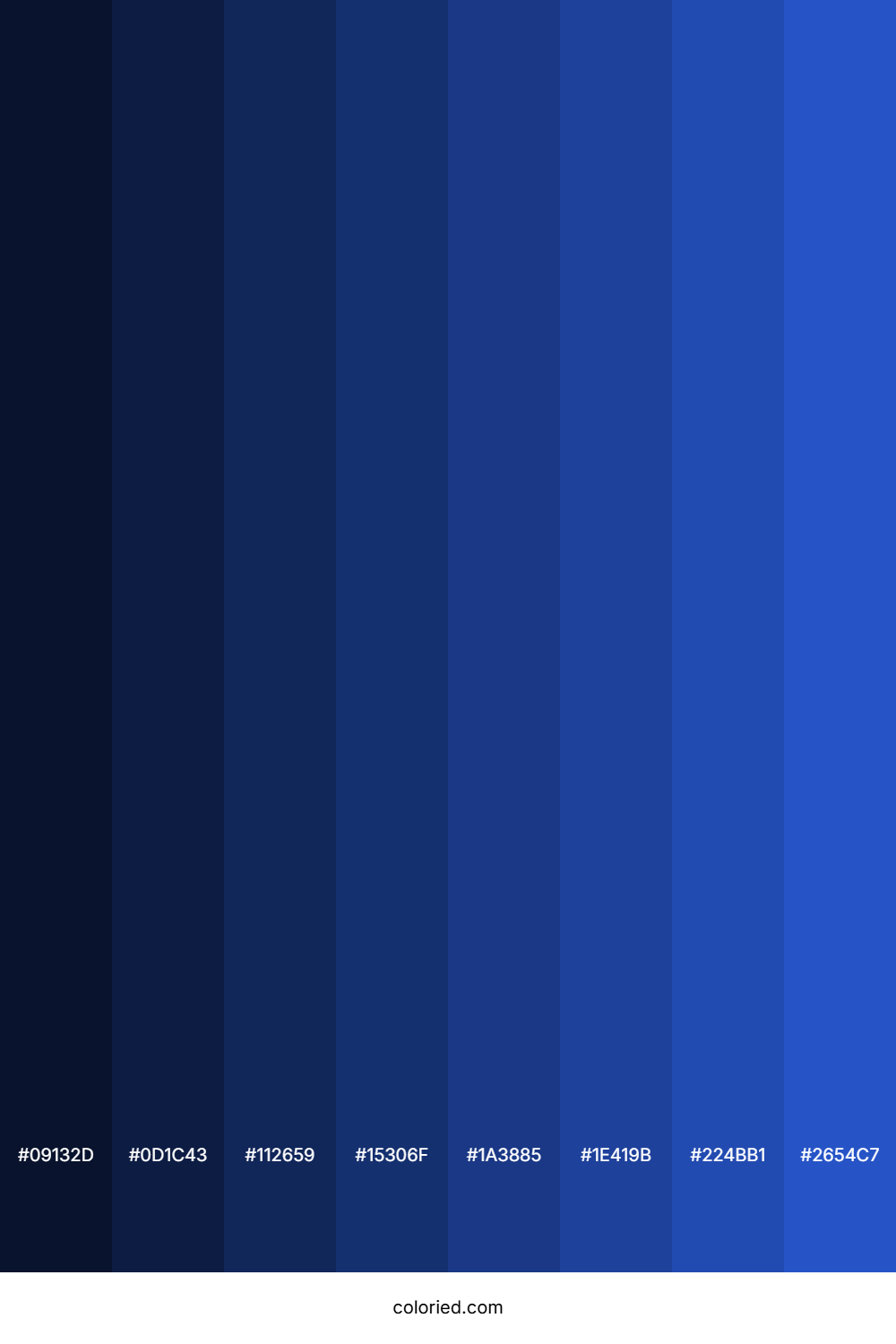 Sapphire Blue Color Shades