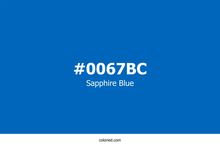 Sapphire Blue Color Hex Code