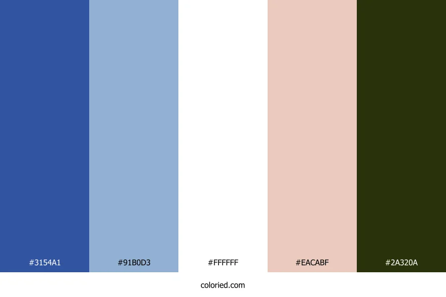 Sapphire Sand Dune Color Palette