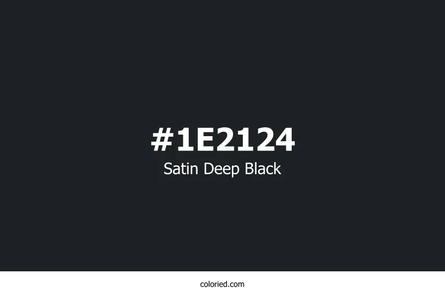 Satin Deep Black Color Hex Code
