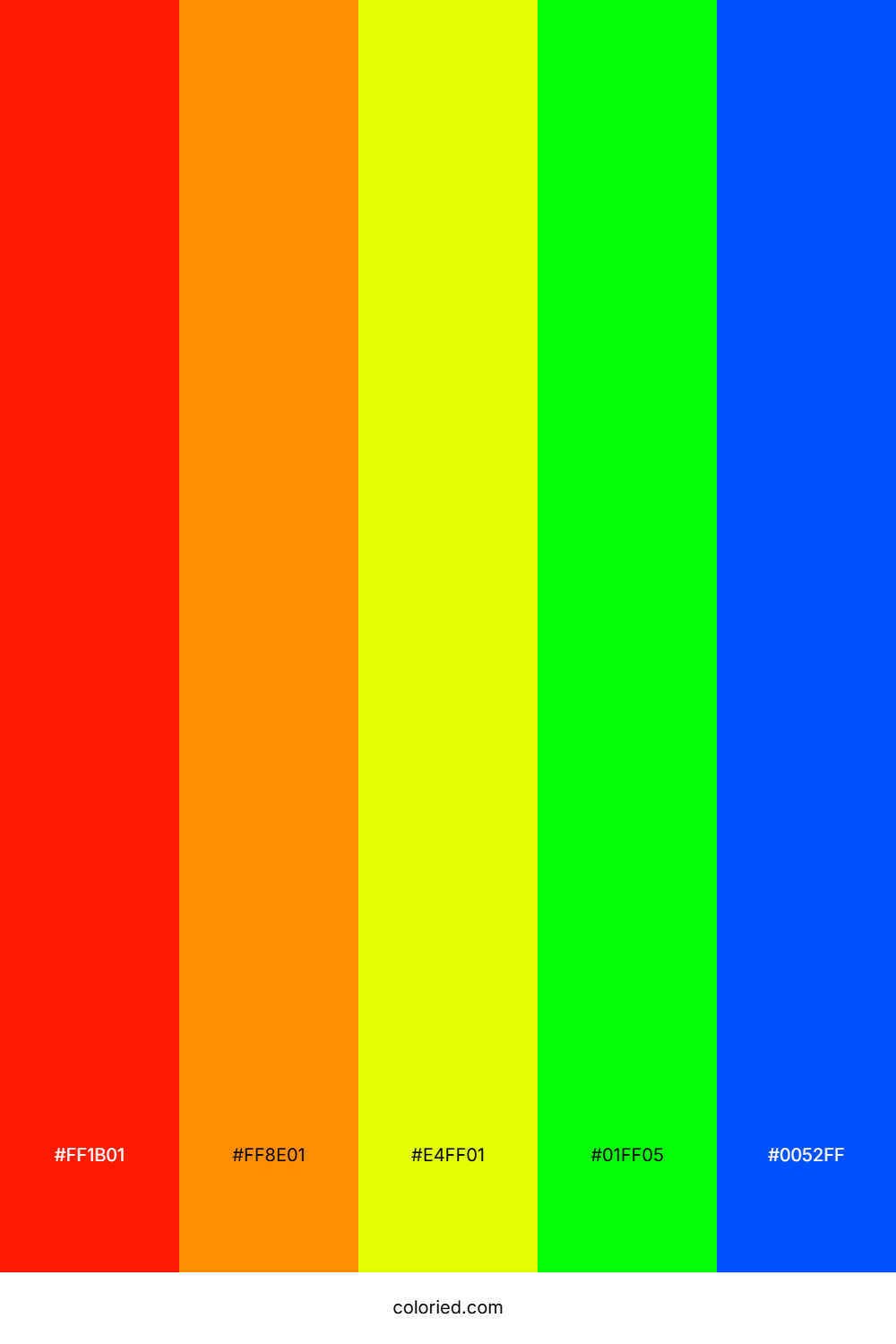 Scarlet and Amber Color Palette