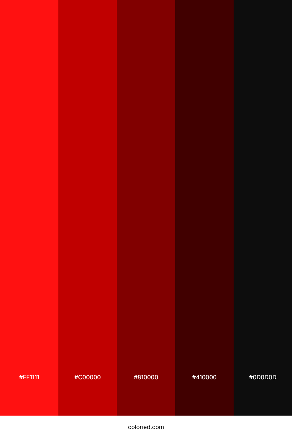 Scarlet and Blood Red Color Palette
