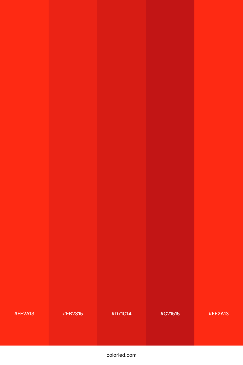 Scarlet And Crimson Color Palette