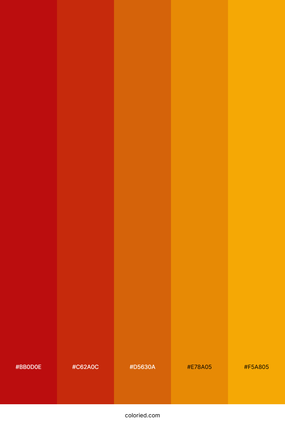 Scarlet And Gold Color Palette