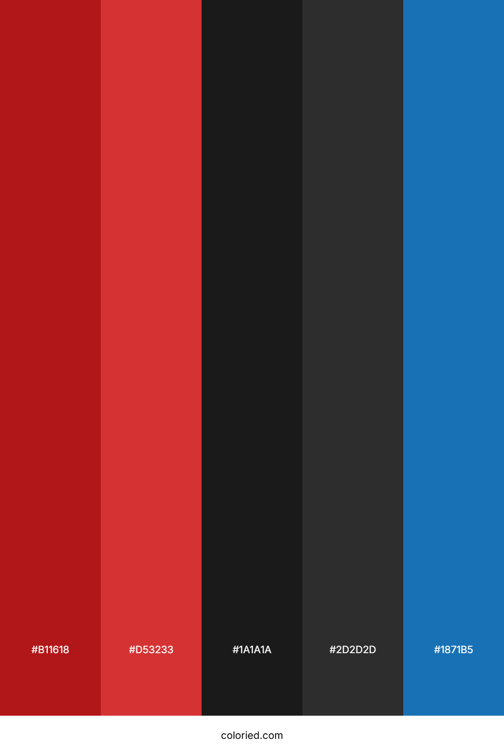 Scarlet And Indigo Color Palette