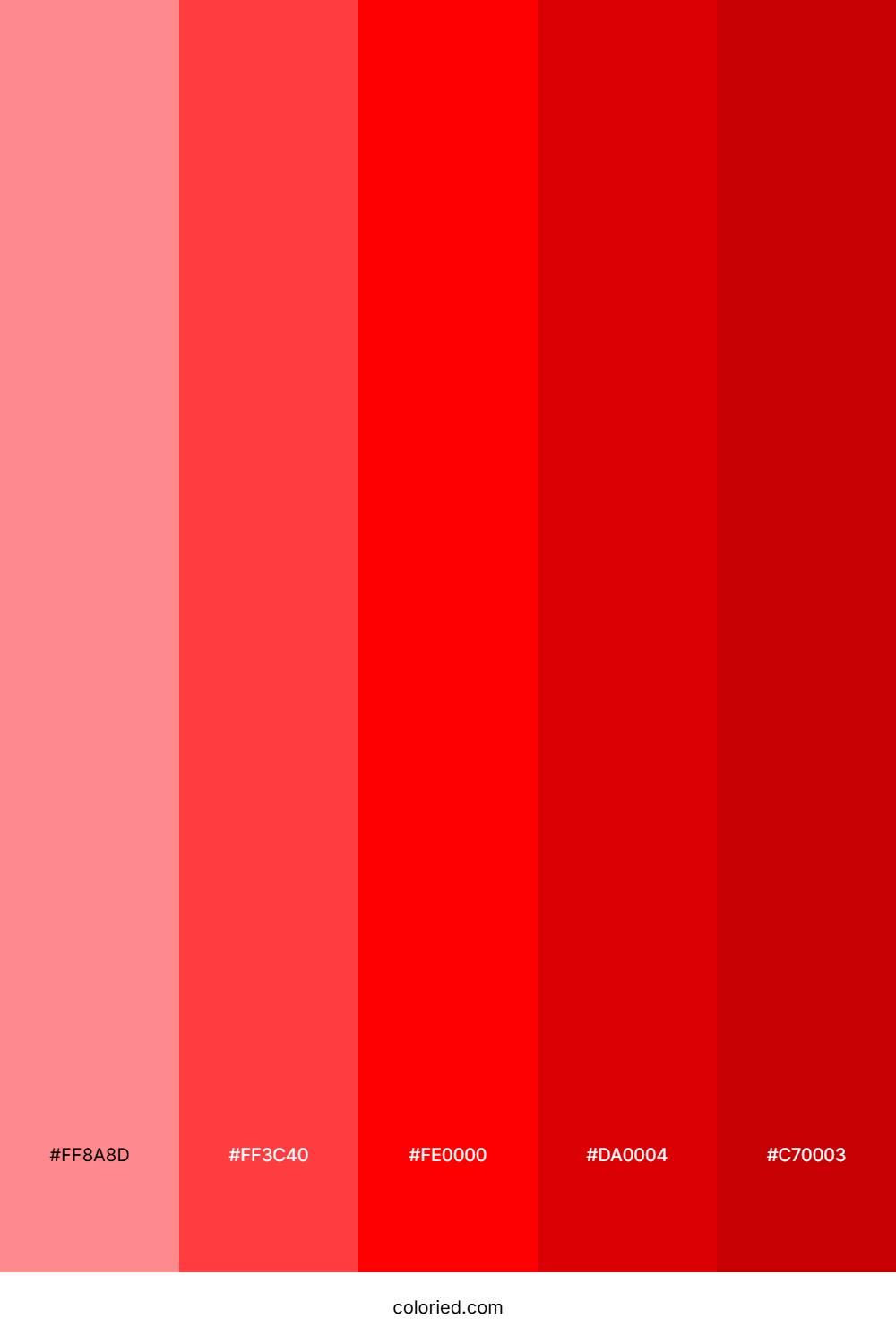 Scarlet and Vermilion Color Palette