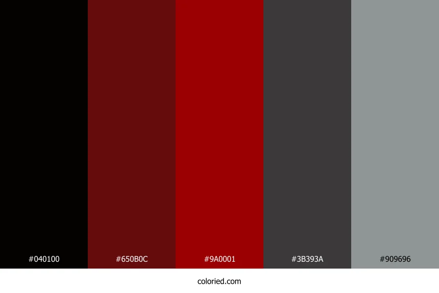 Scarlet Ash Color Palette
