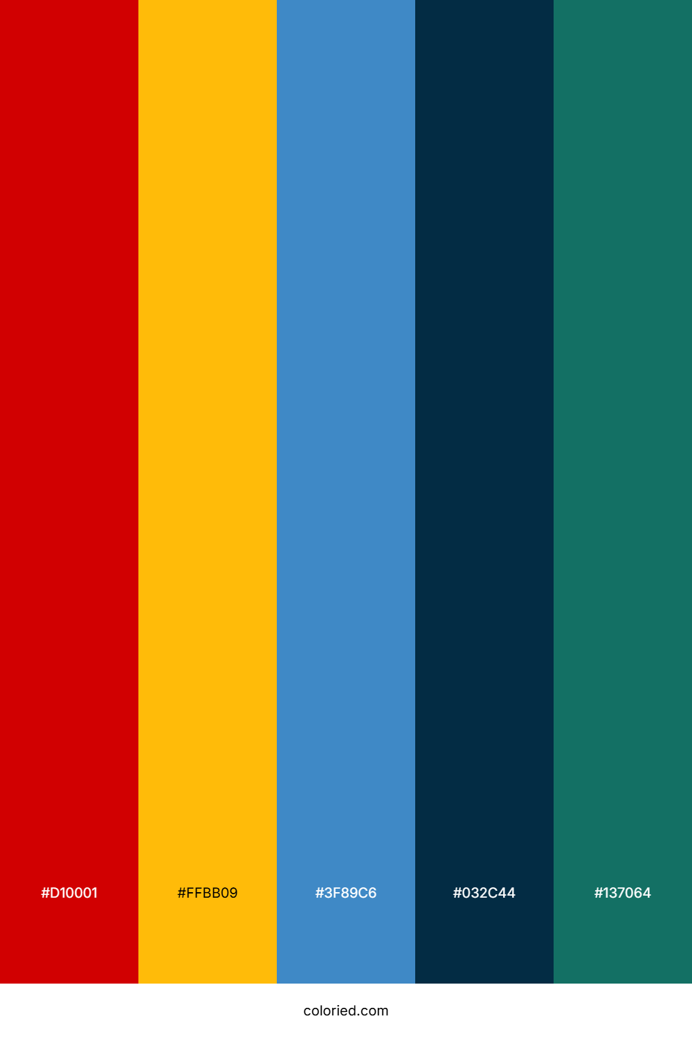 Scarlet Sky Navy Color Palette