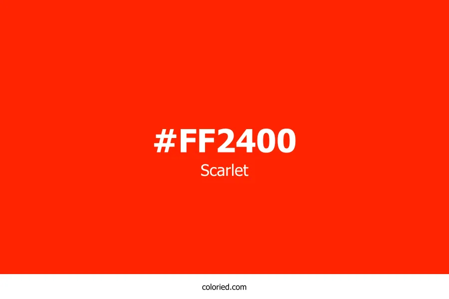 Scarlet Color Hex Code