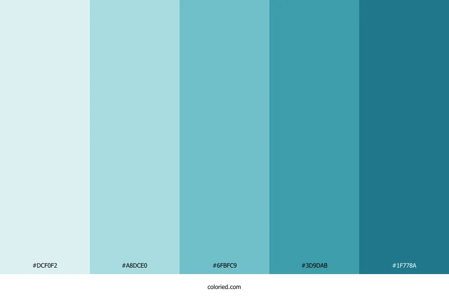 Sea Blue Color Palette