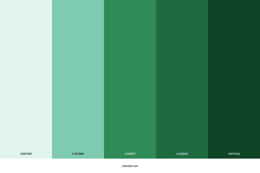 Sea Green Color Palette