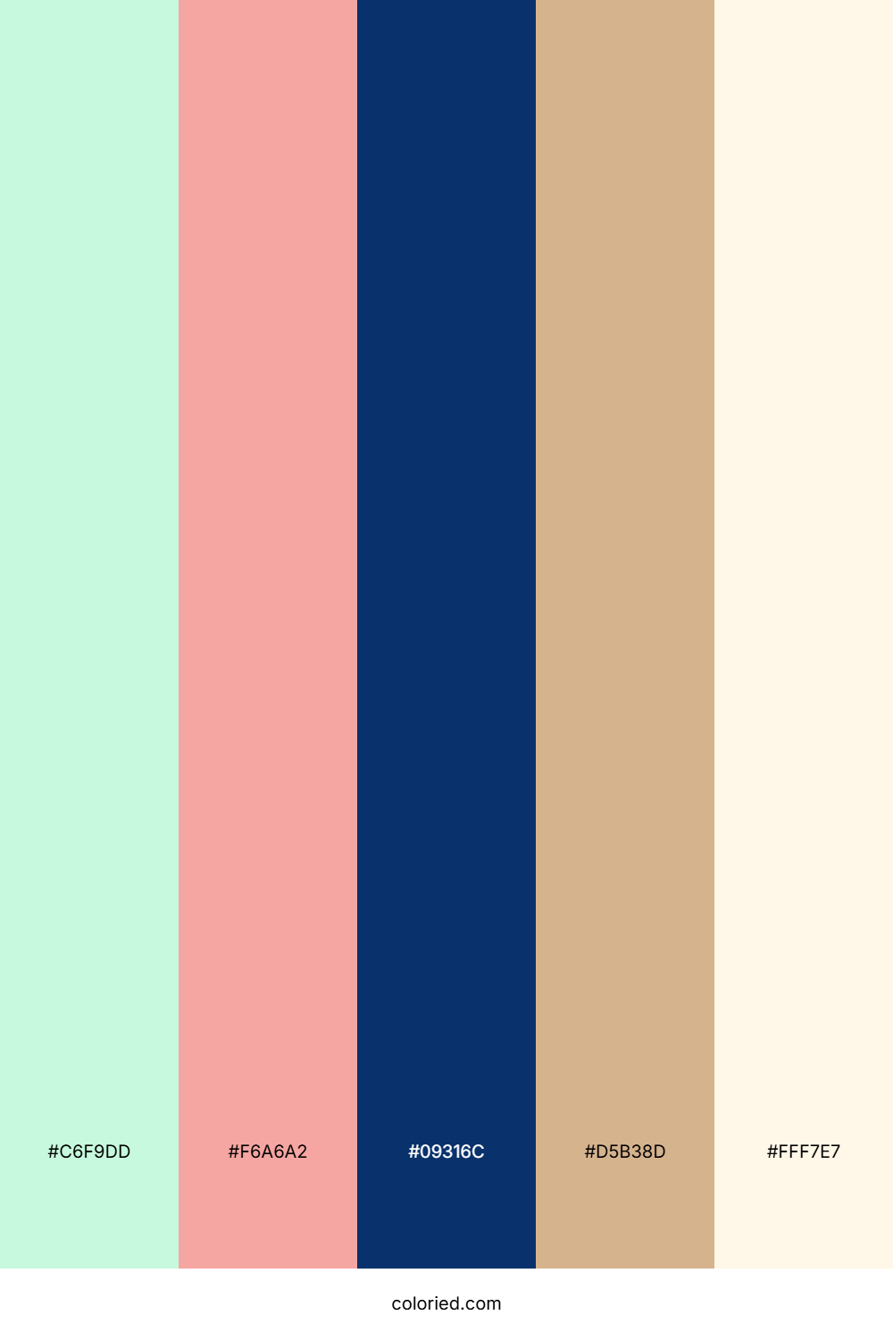 Seafoam and Coral Color Palette