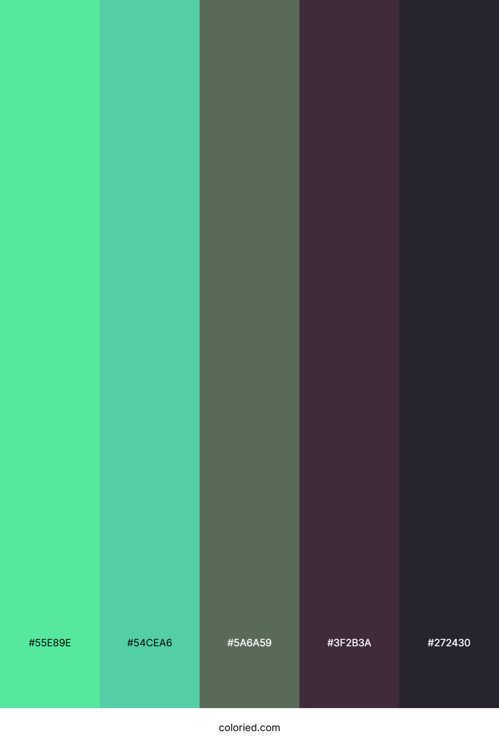 Seafoam Avocado Cocoa Color Palette