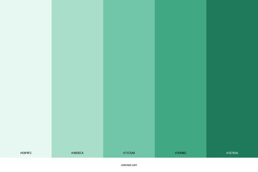Seafoam Green Color Palette