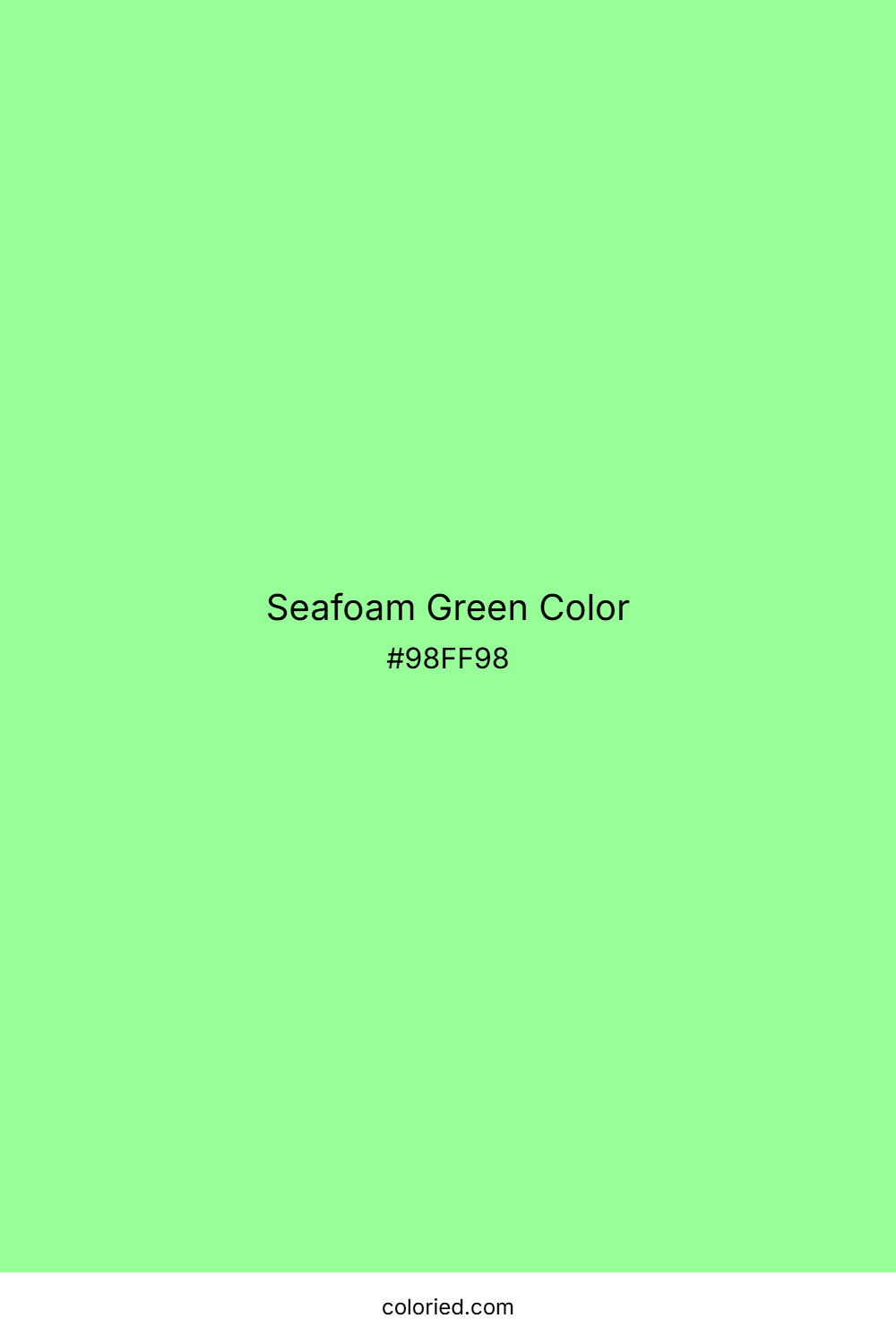 Seafoam Green Color