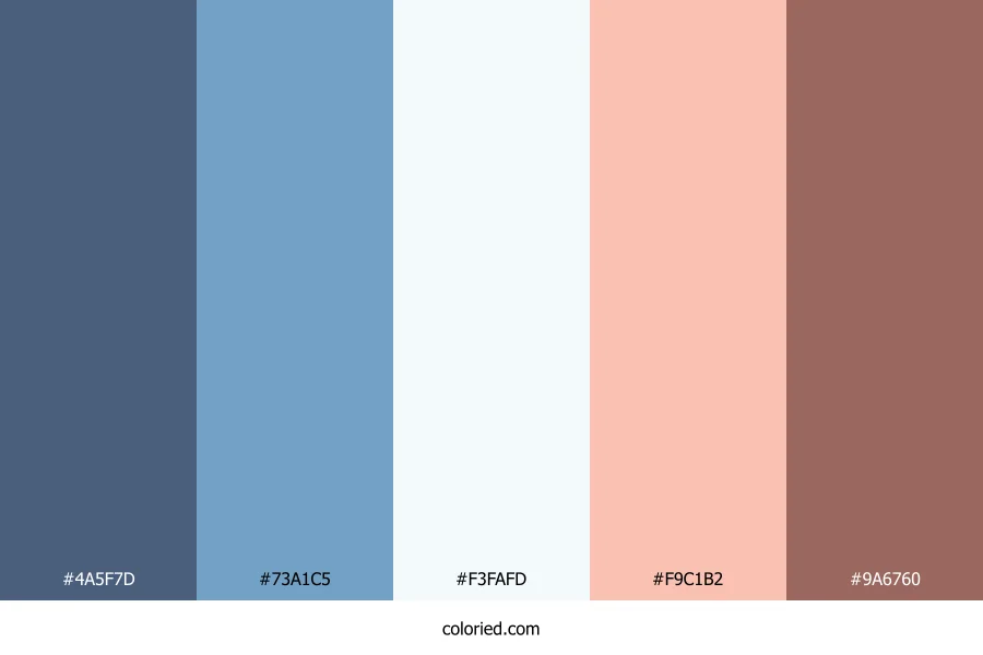 Seaside Coral Mist Color Palette