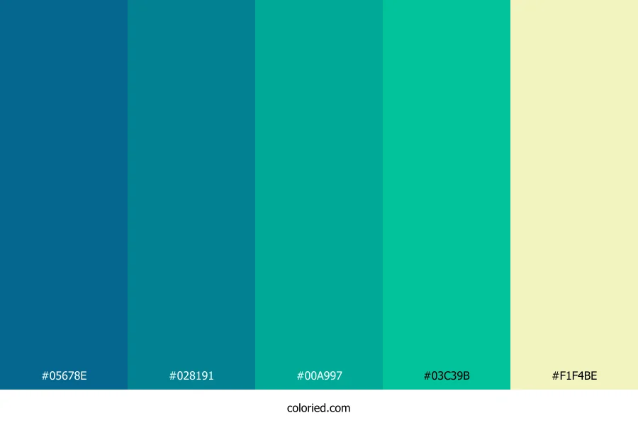 Seaside Drift Breeze Color Palette