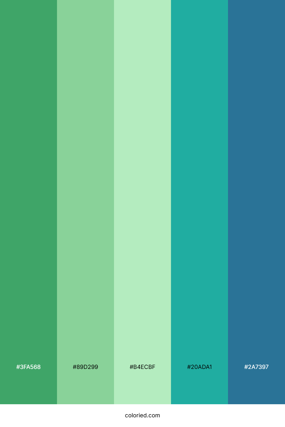 Seaside Fern Lagoon Color Palette