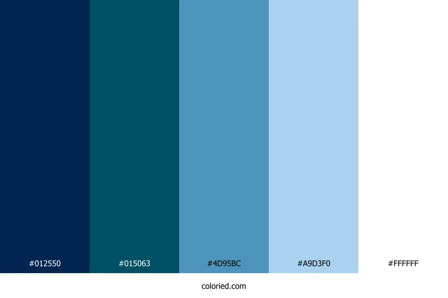 Seaside Harbor Foam Color Palette
