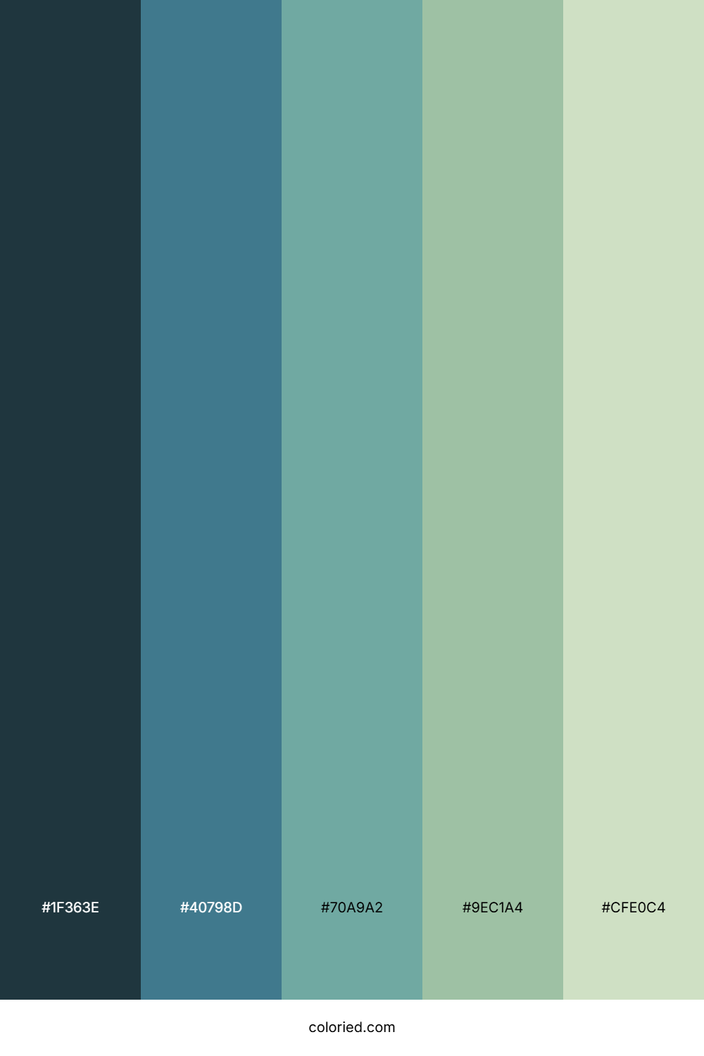Seaside Pastel Calm Palette