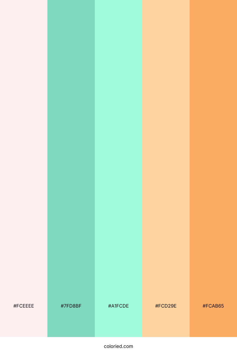 Seaside Peach Glow Color Palette