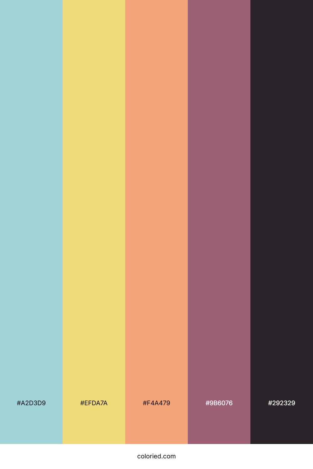Seaside Peach Mist Color Palette