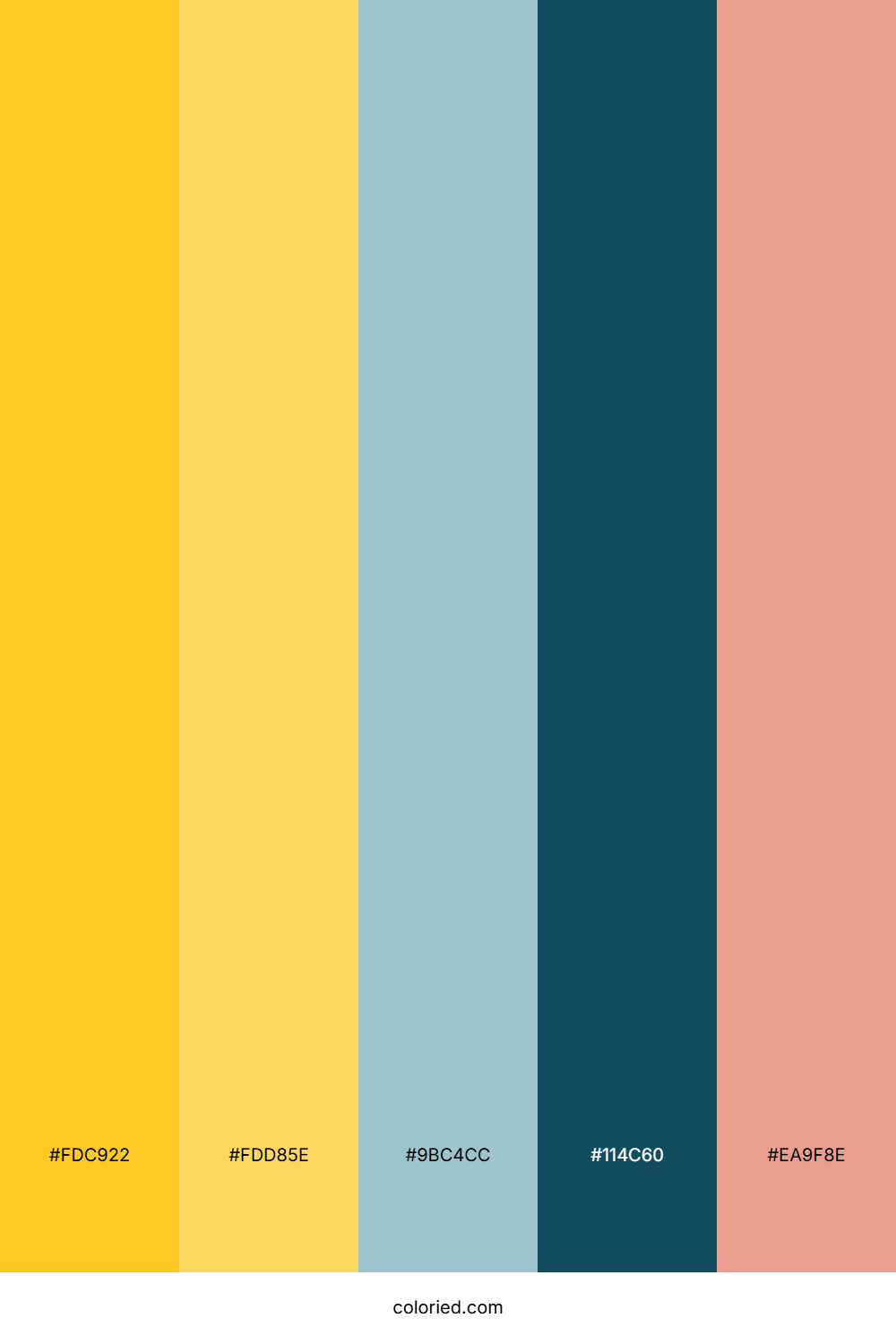 Seaside Sunset Gold Palette