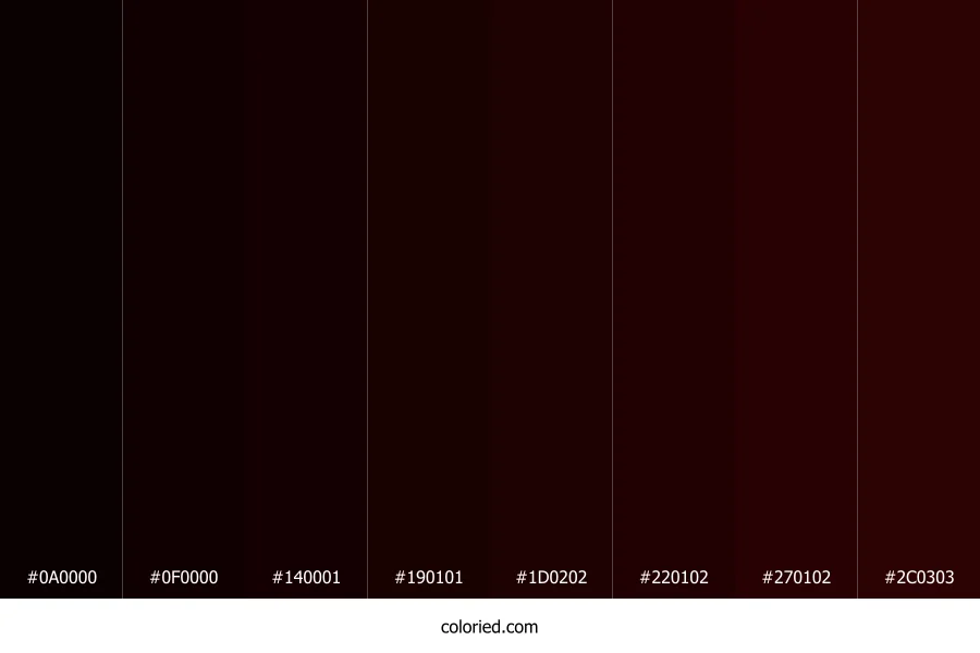 Sepia Black Color Shades