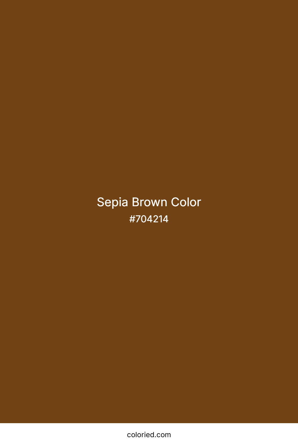 Sepia Brown Color