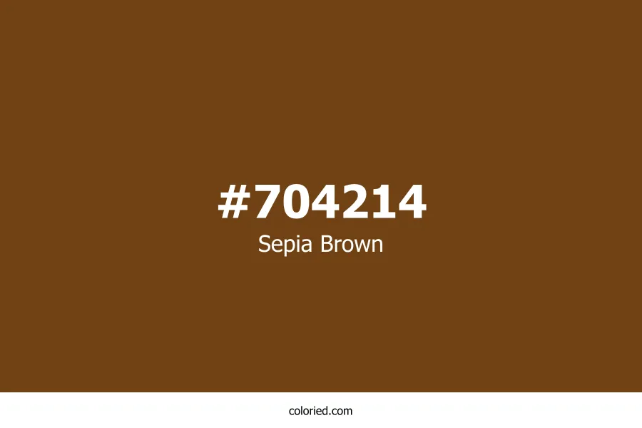 Sepia Brown Color Hex Code