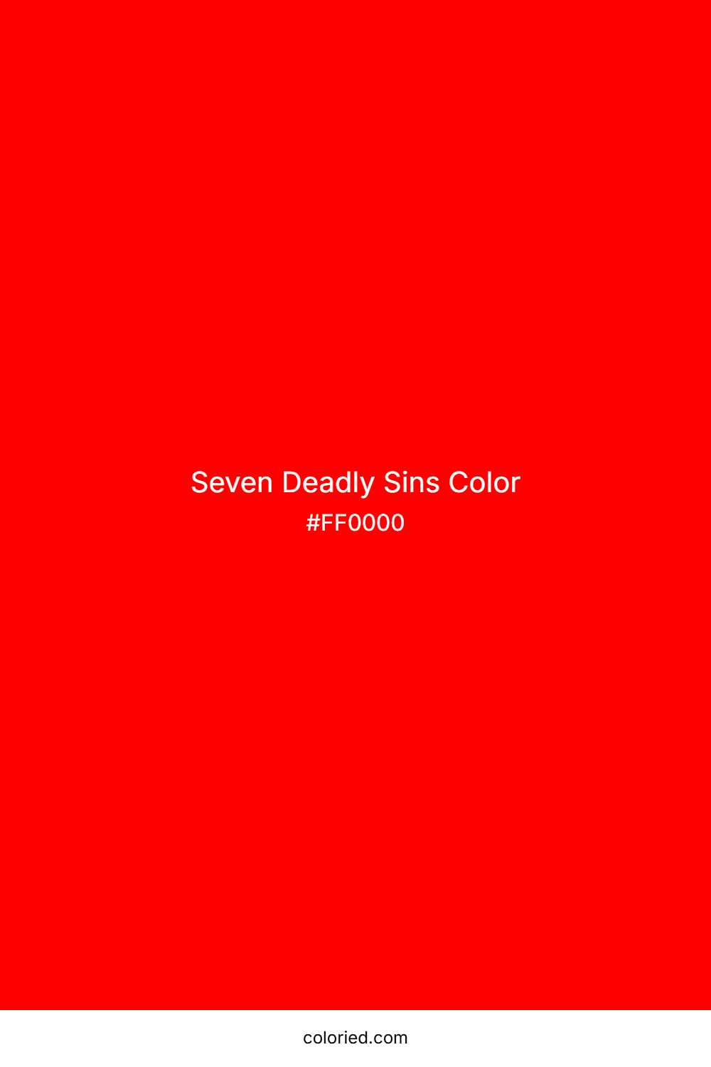 Seven Deadly Sins Color
