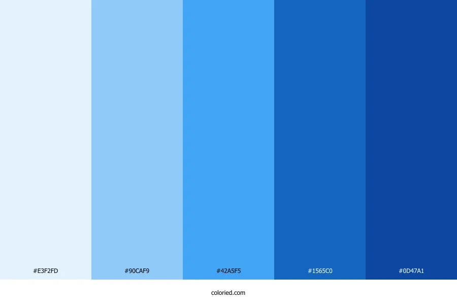 Shades Of Blue Color Palette