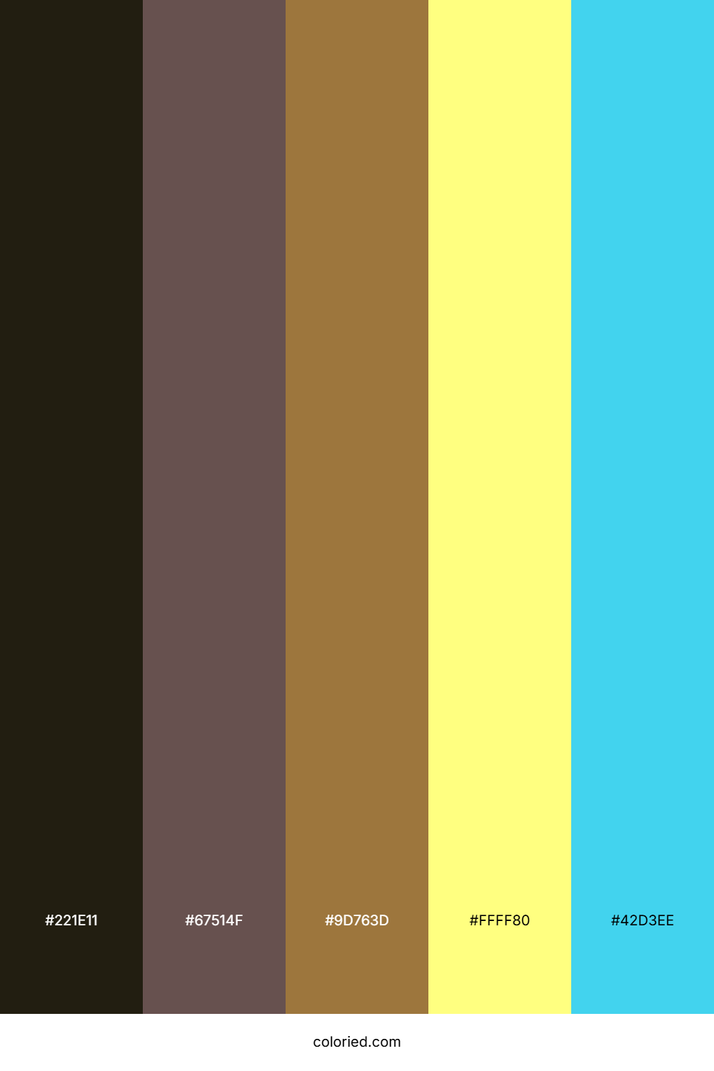 Shadow Walnut Lemon Color Palette