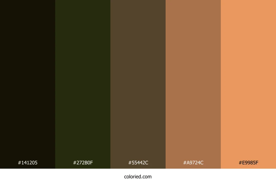 Shadowed Canyon Light Color Palette