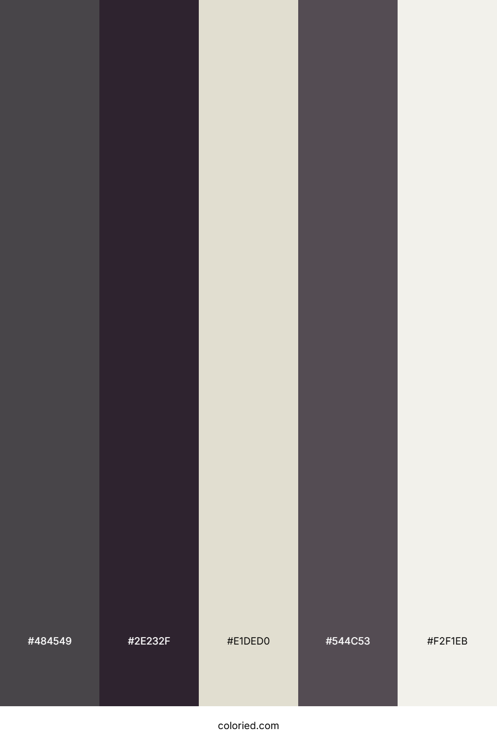 Shadowed Granite Haze Color Palette