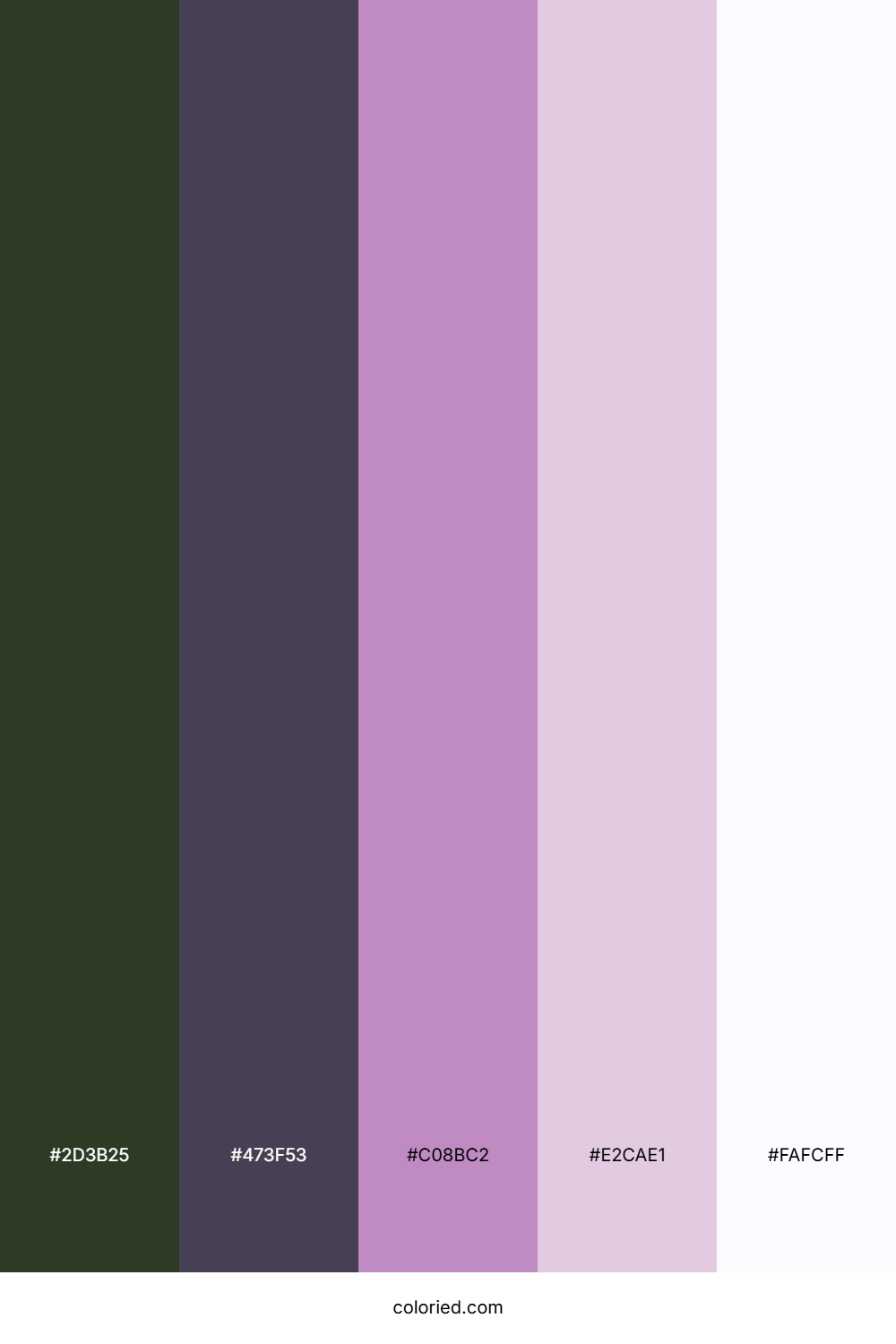 Shadowed Lilac Mist Color Palette