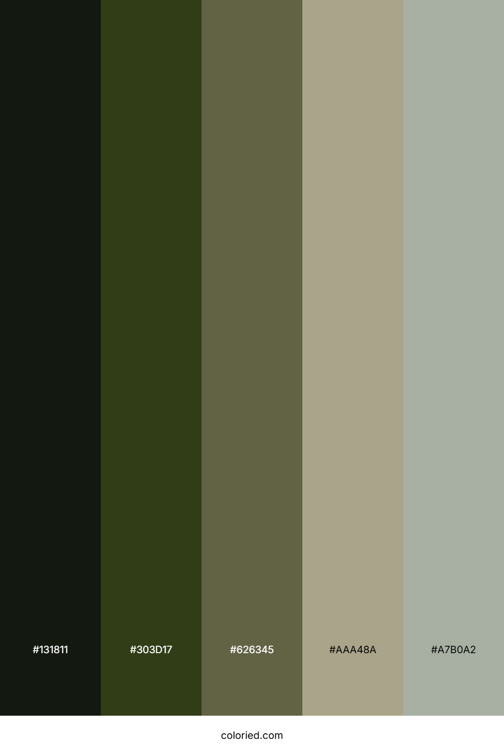 Shadowed Moss Haven Color Palette