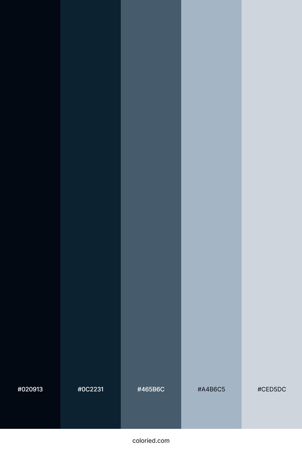 Shadowed Navy Haze Color Palette