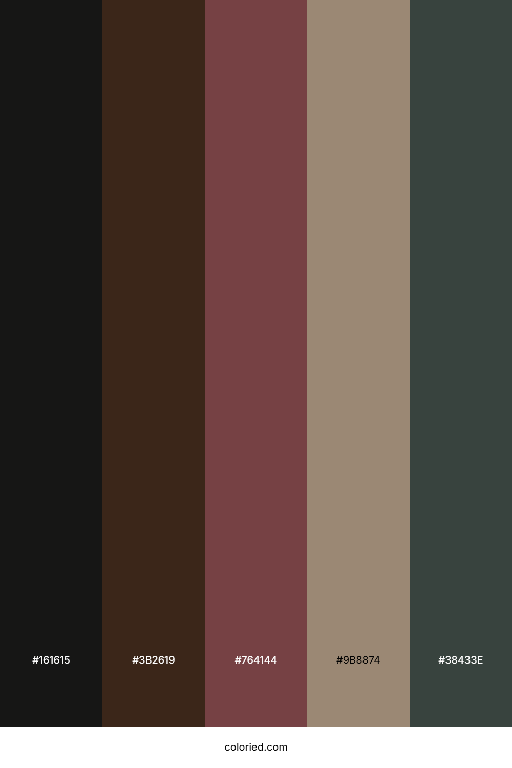 Shadowed Walnut Grove Color Palette