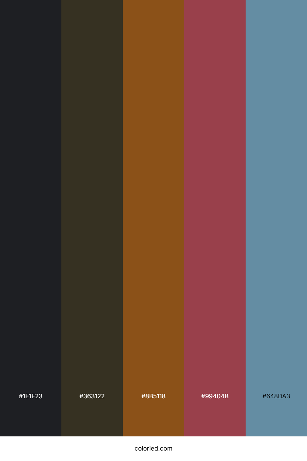 Shadowed Woodland Trail Color Palette
