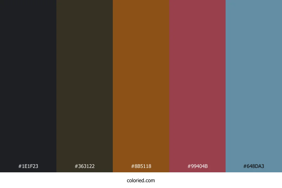 Shadowed Woodland Trail Color Palette
