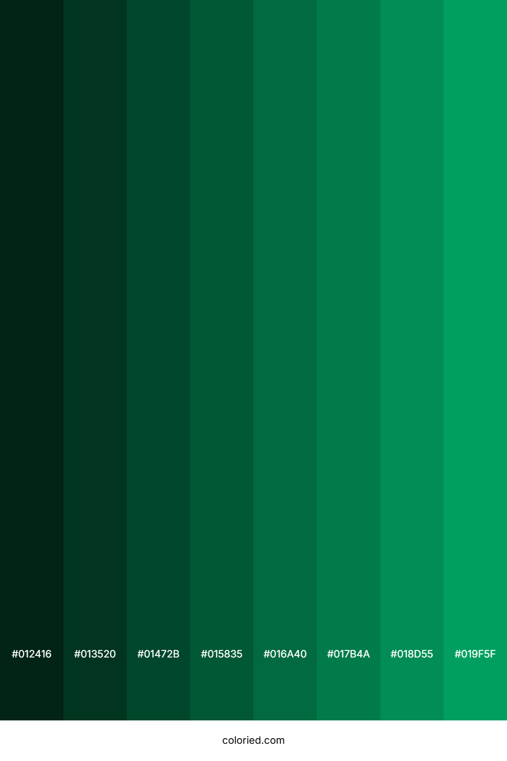Shamrock Green Color Shades