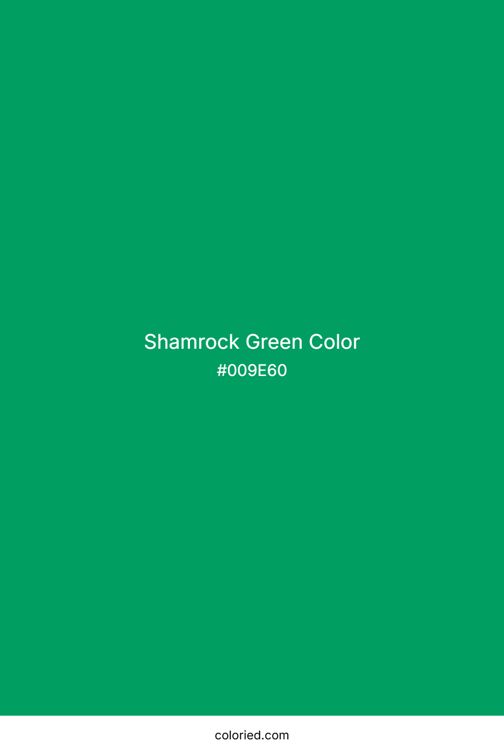 Shamrock Green Color