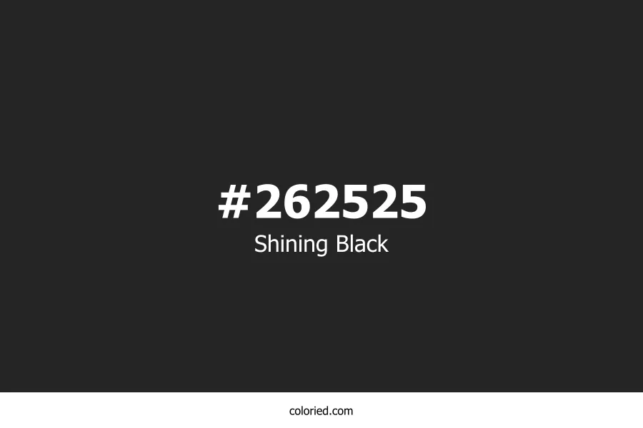 Shining Black Color