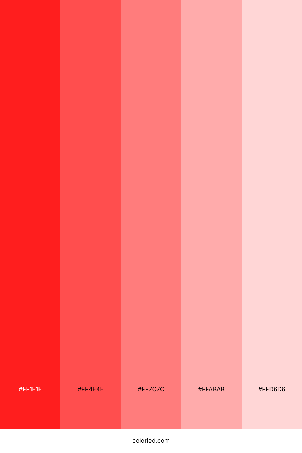 Shiny Red Color Palette
