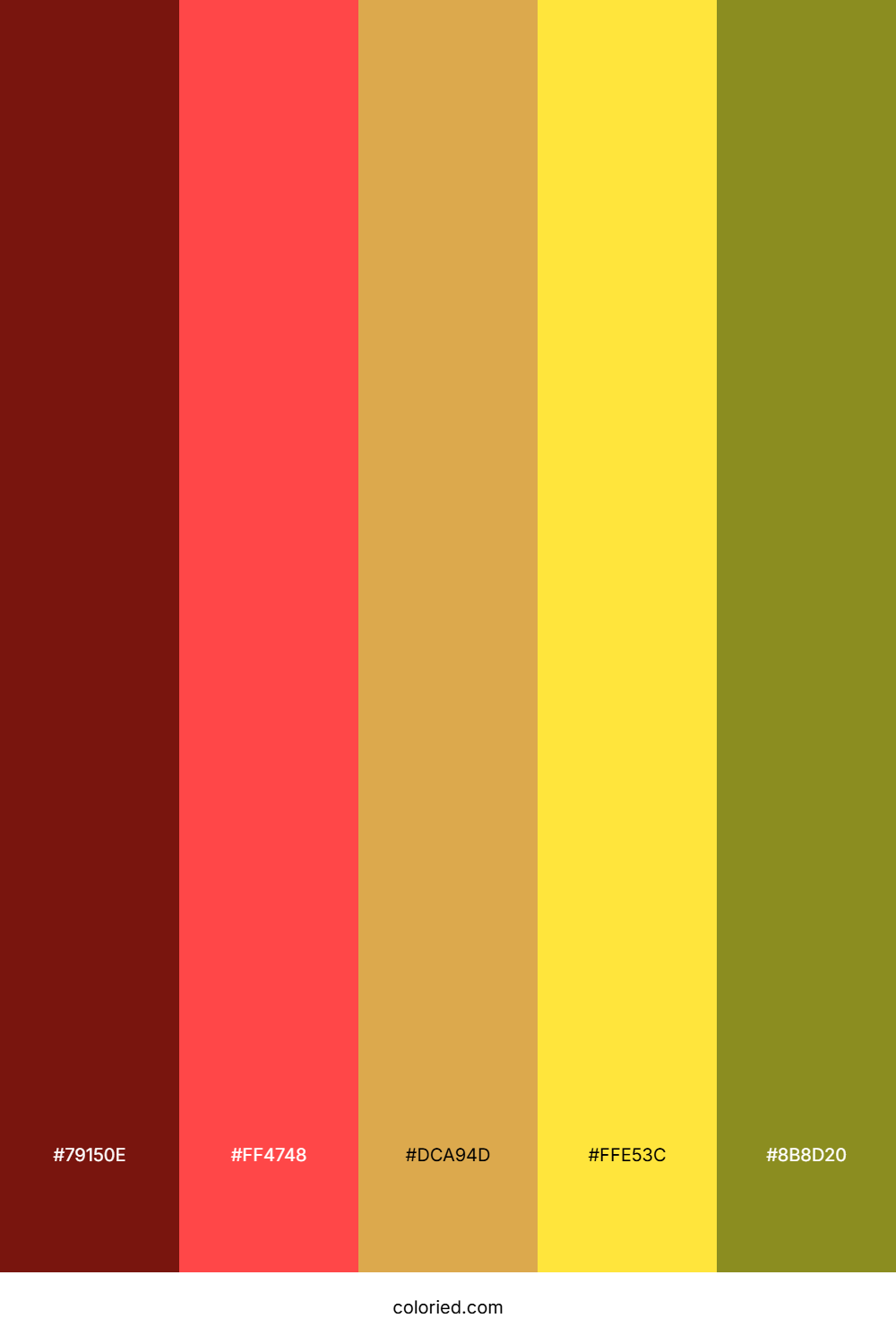 Sienna Scarlet Shine Color Palette