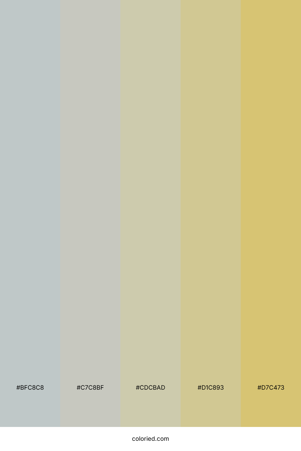 Silver And Gold Color Palette