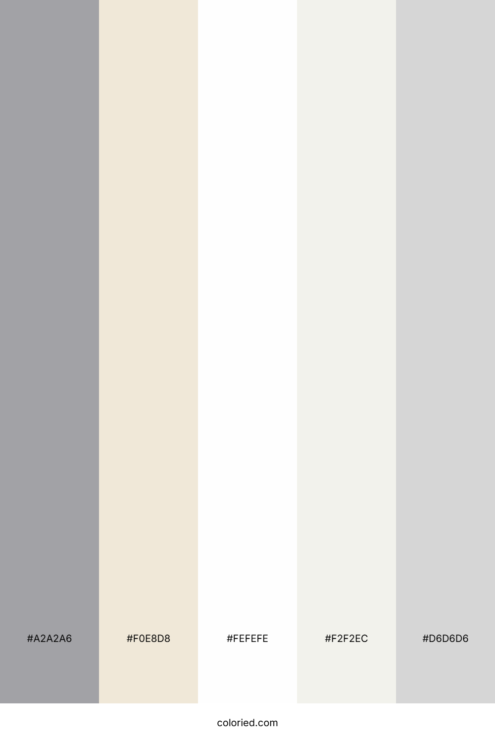 Silver And Pearl Color Palette