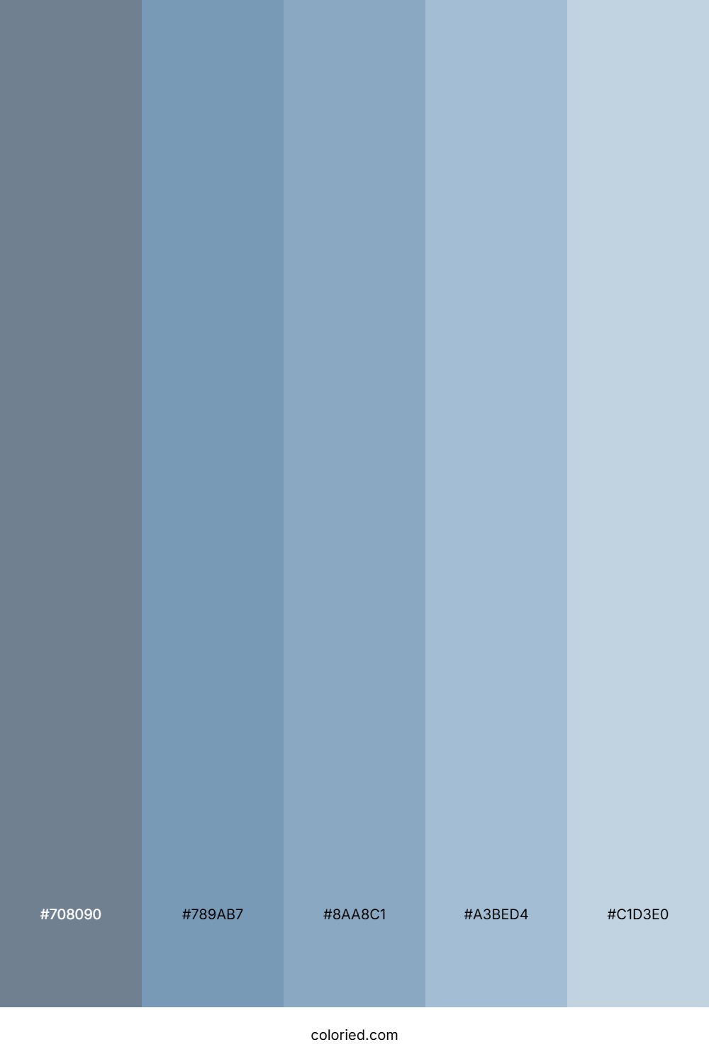 Silver Blue Color Palette