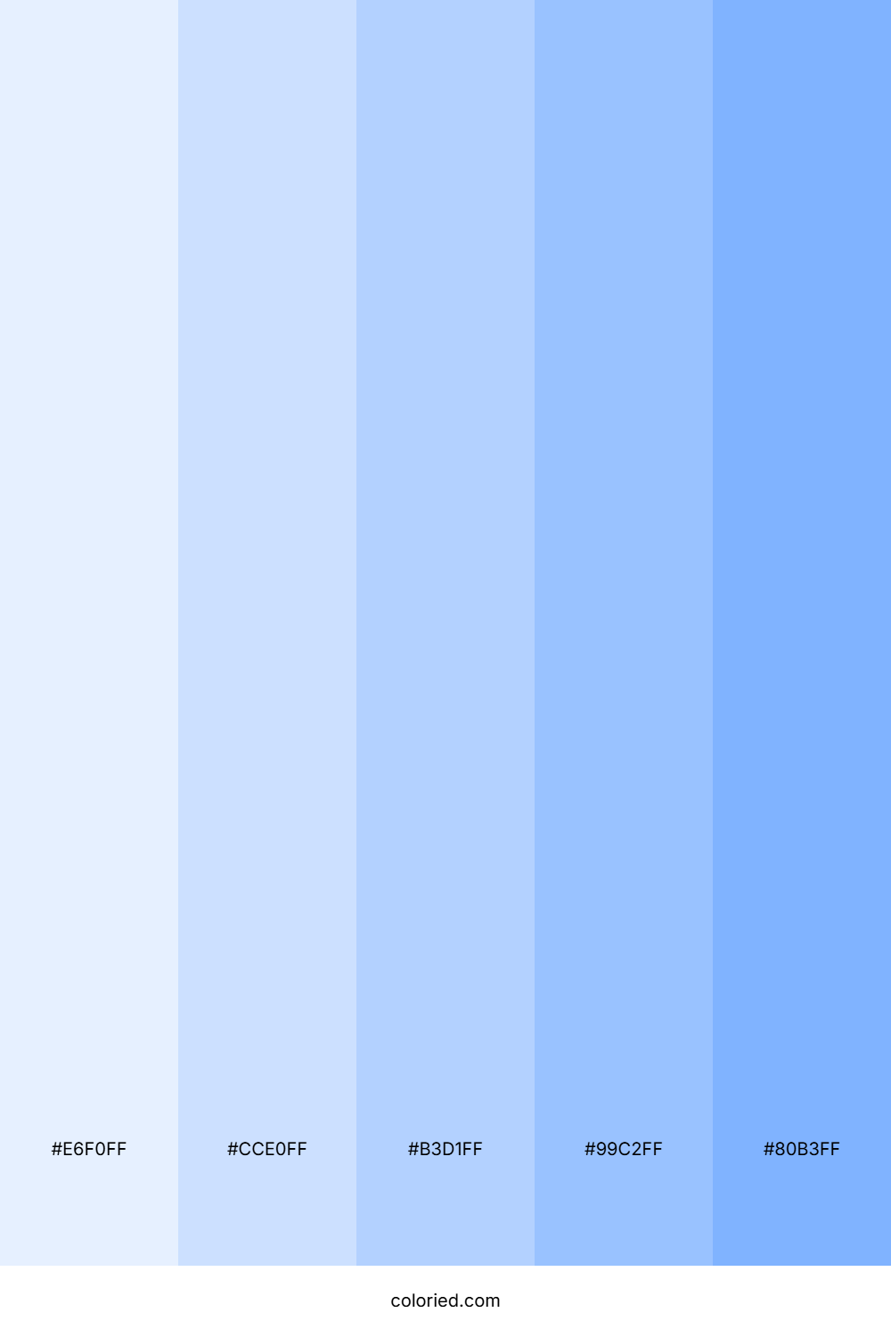 Simple Baby Blue Color Palette